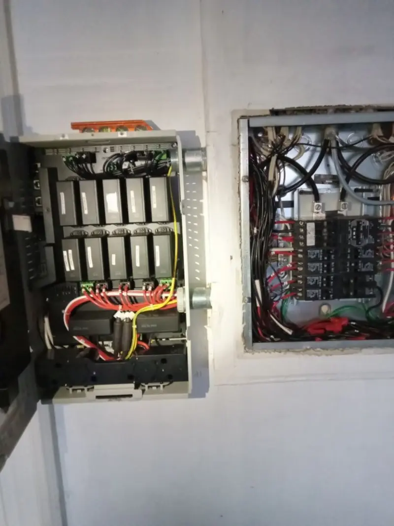 Electrical panel upgrade completed for Security Camera Wiring in Neosho